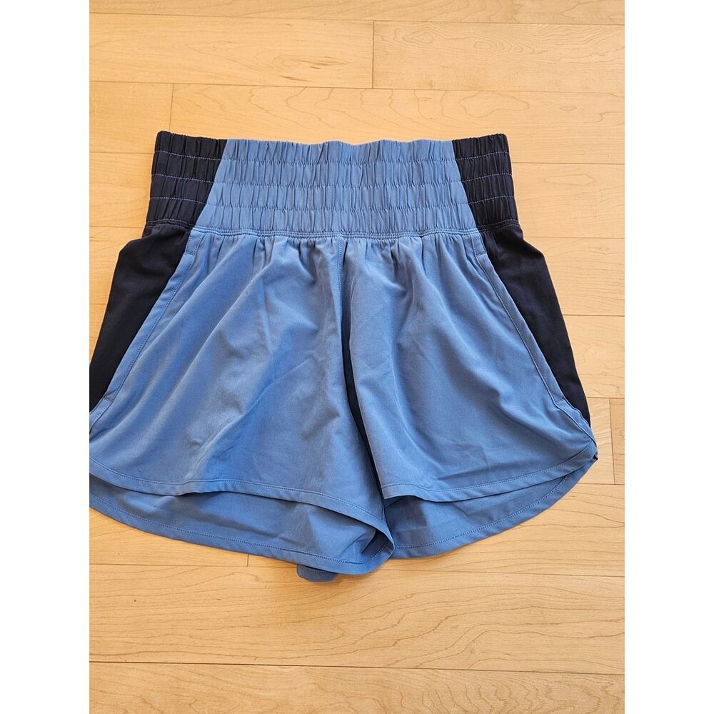 Abercrombie & Fitch Blue and Black Athletic Shorts